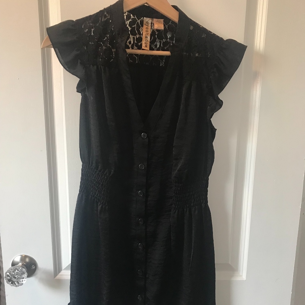 Black Ruffle Dress